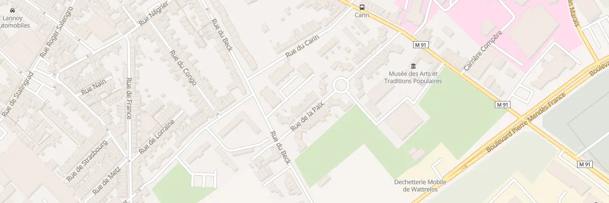 Plan du 52 Rue de la Paix à Wattrelos