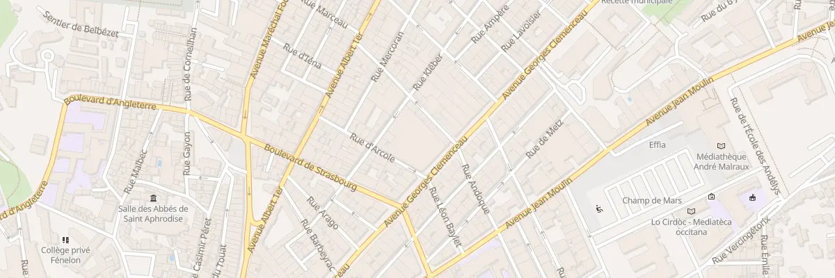 Plan du 69 Av Georges Clémenceau à Béziers