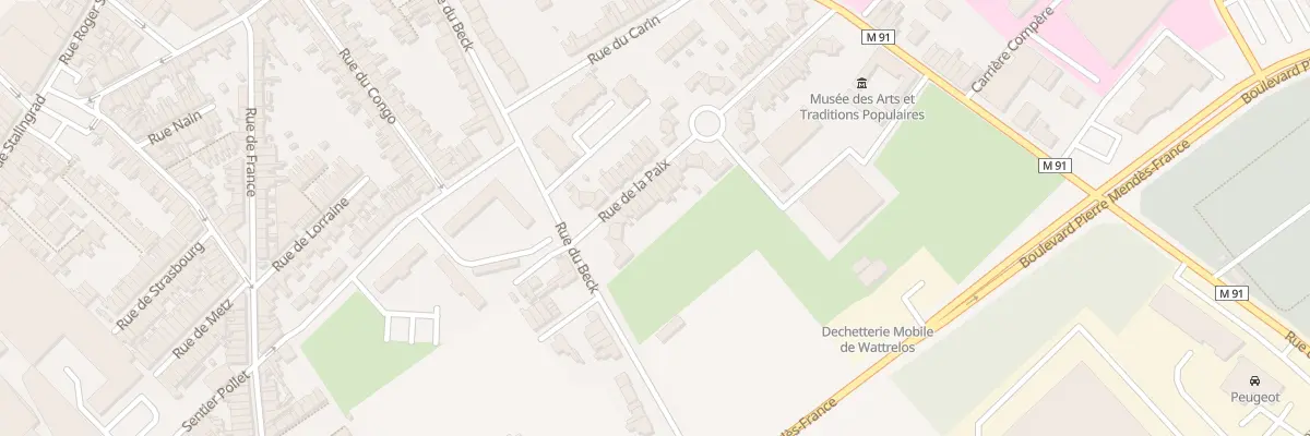 Plan du 53 Rue de la Paix à Wattrelos