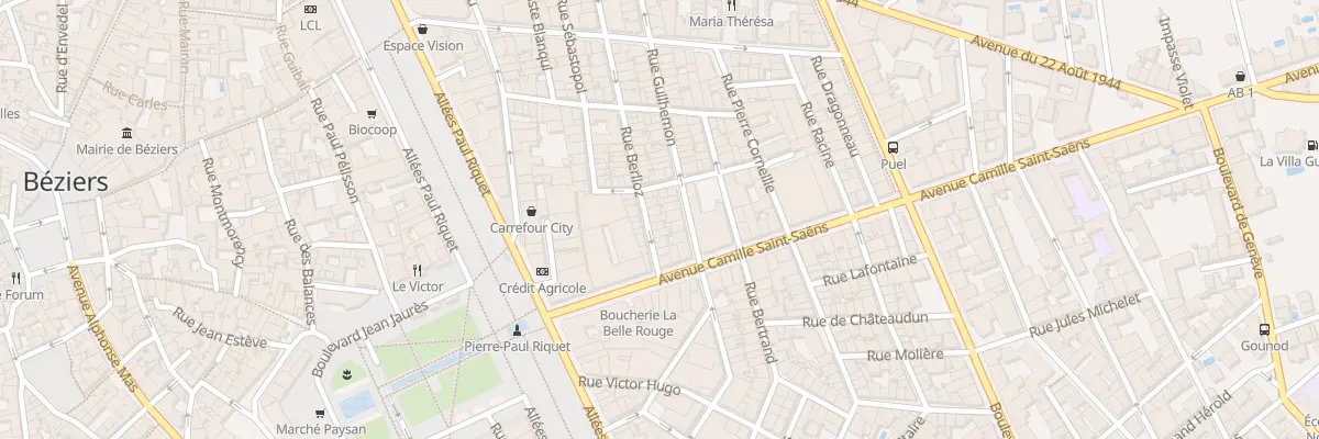 Plan du 47 Rue Berlioz à Béziers