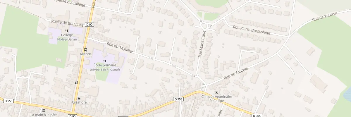 Plan du 237 Rue du 14 Juillet à Cysoing