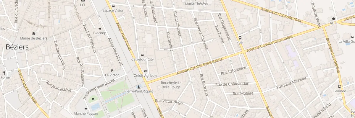 Plan du 49 Rue Berlioz à Béziers
