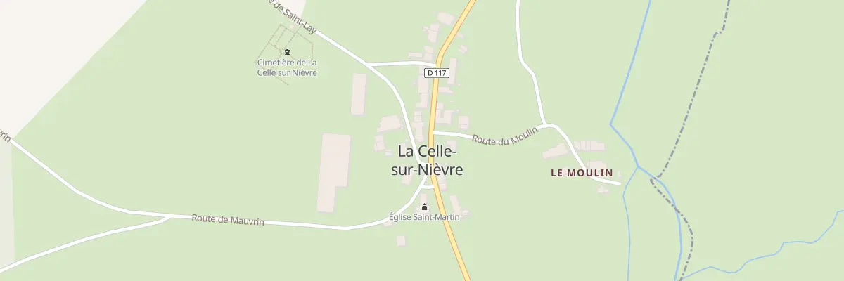 Plan du 32 Rte de Bourgogne à La Celle-sur-Nièvre