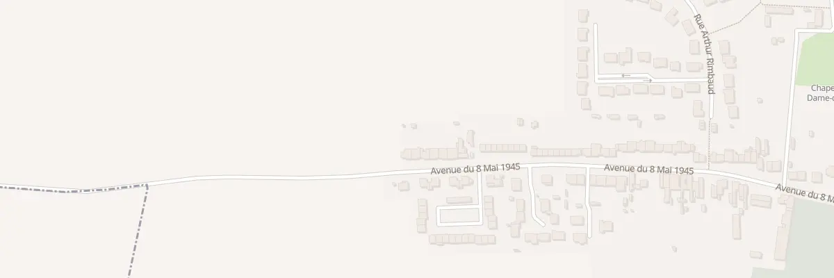 Plan du 132 Av du 8 Mai 1945 à Auberchicourt