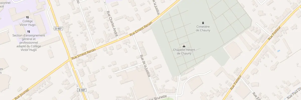 Plan du 18 Rue de la Justice à Chauny