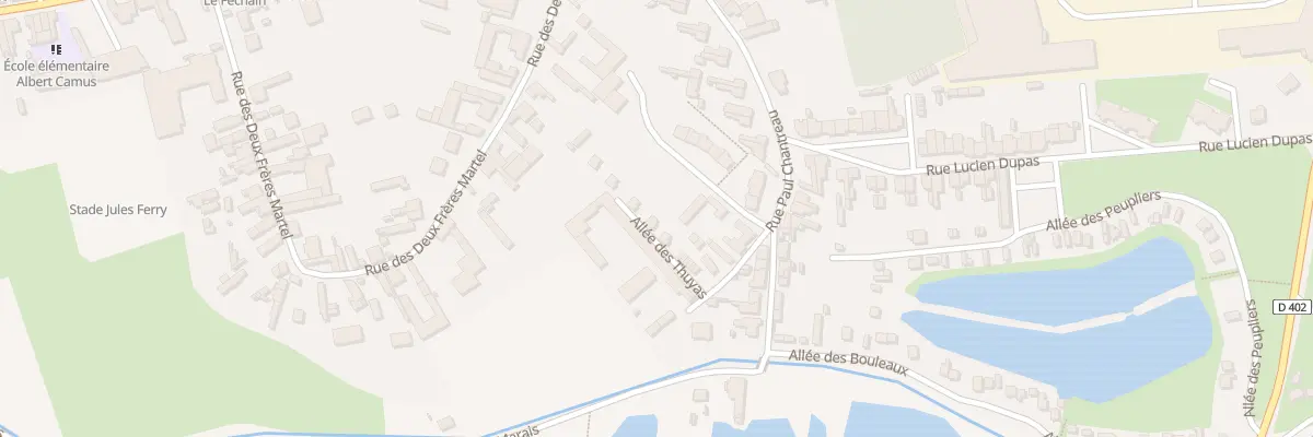 Plan du 465 Rue Paul Chantreau à Féchain