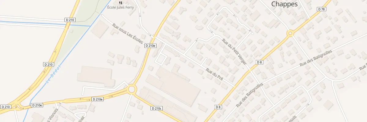 Plan du 10 Rue du Pré à Chappes