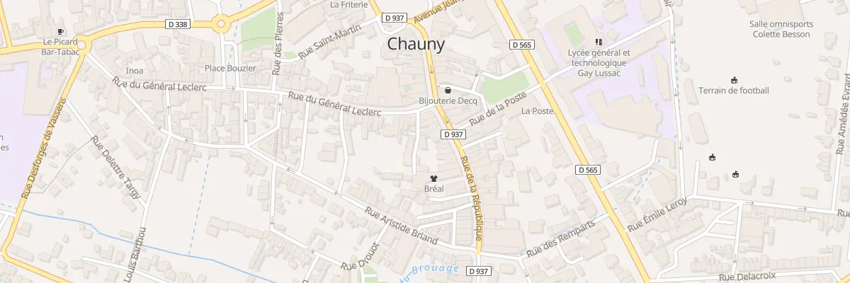 Plan du 7 Imp des Triperies à Chauny