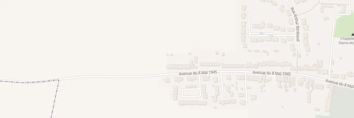 Plan du 130 Av du 8 Mai 1945 à Auberchicourt