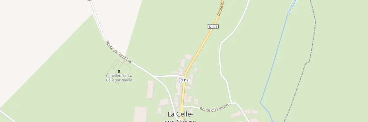 Plan du 14 Rte de Bourgogne à La Celle-sur-Nièvre
