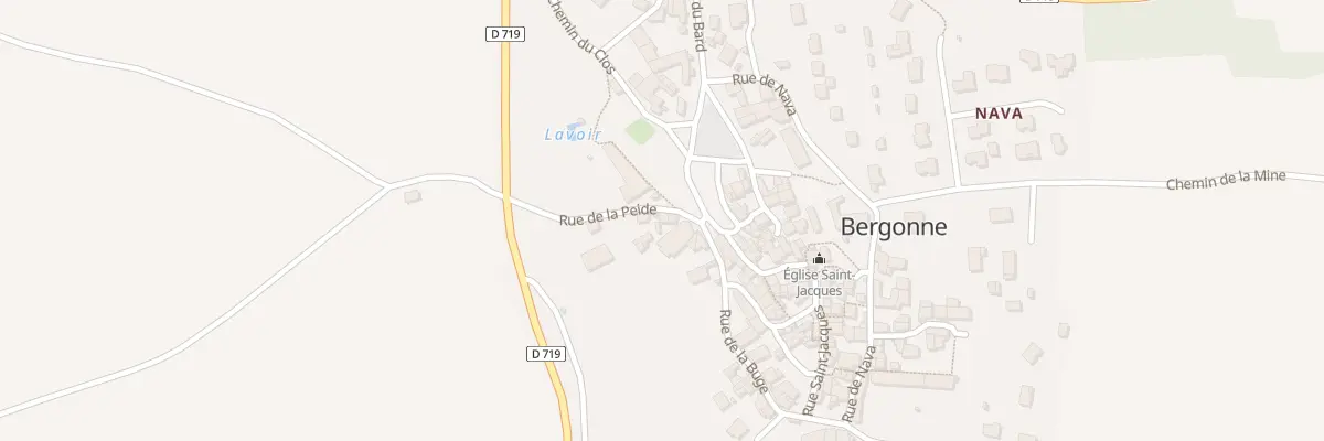 Plan du 3 Rue de la Peide à Bergonne