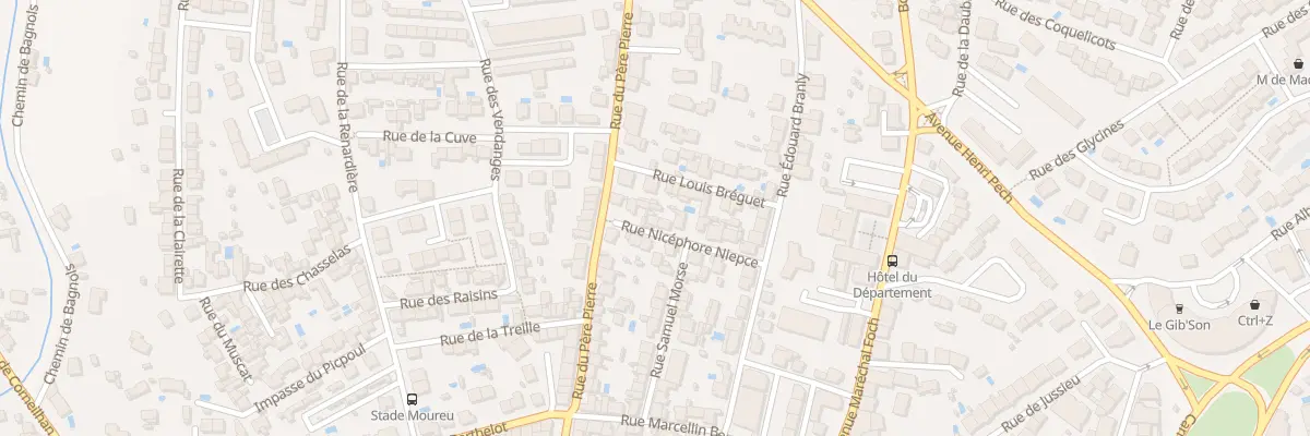 Plan du 8 Rue Niepce à Béziers