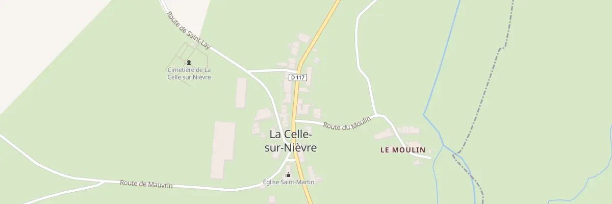 Plan du 25 Rte de Bourgogne à La Celle-sur-Nièvre