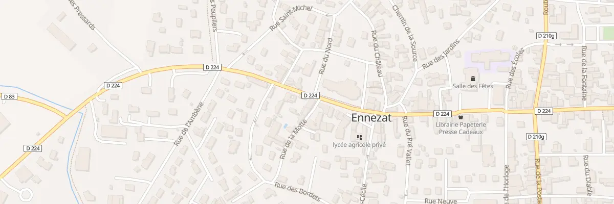 Plan du 11 Rte de Riom à Ennezat