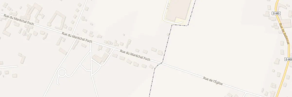 Plan du 40 Rue du Mal Foch à Holnon