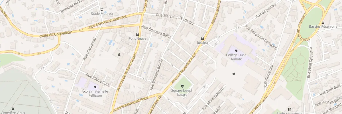 Plan du 9 Rue Tournefort à Béziers