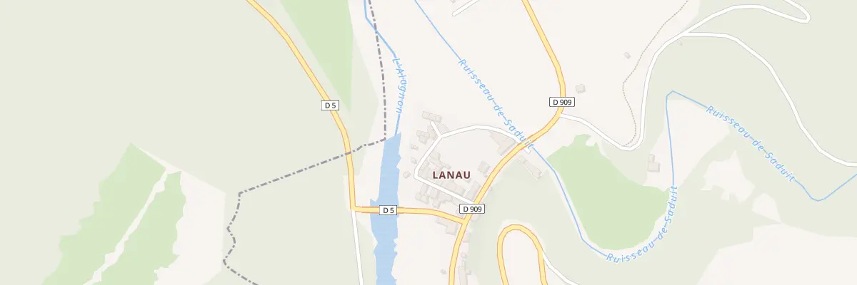 Plan du 5101 Lanau à Léotoing
