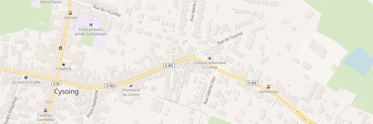 Plan du 276 Rue Roger Salengro à Cysoing