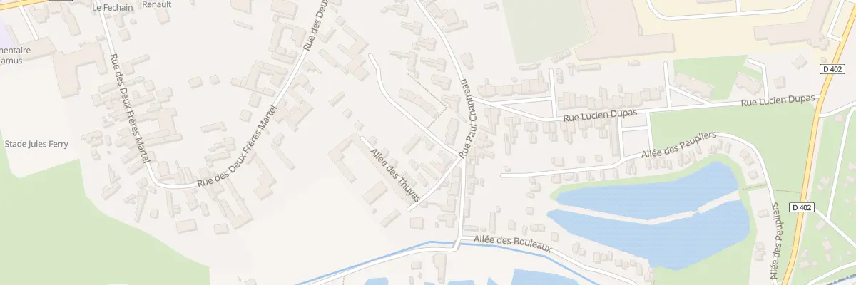 Plan du 40 Rue Paul Chantreau à Féchain