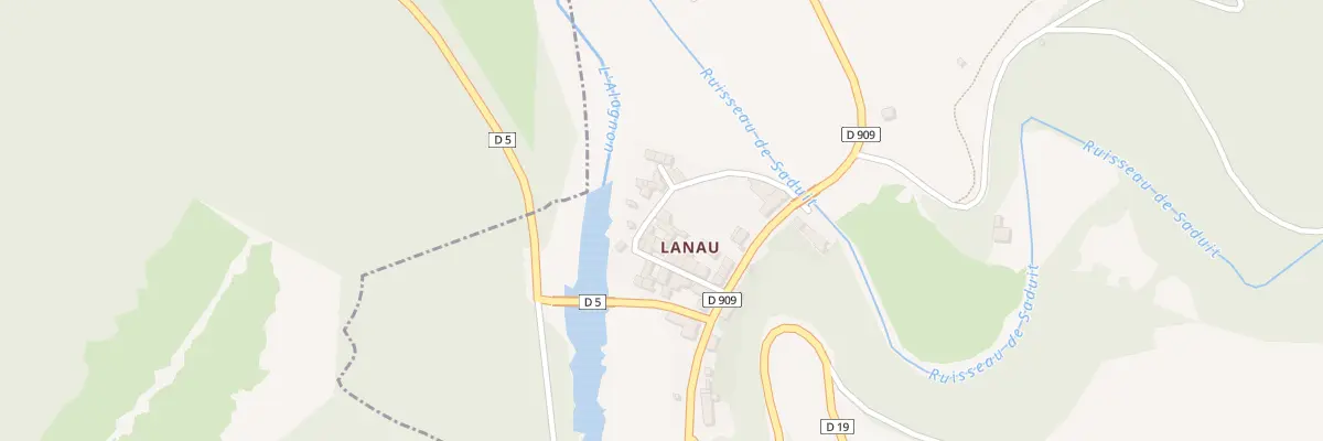 Plan du 5109 Lanau à Léotoing