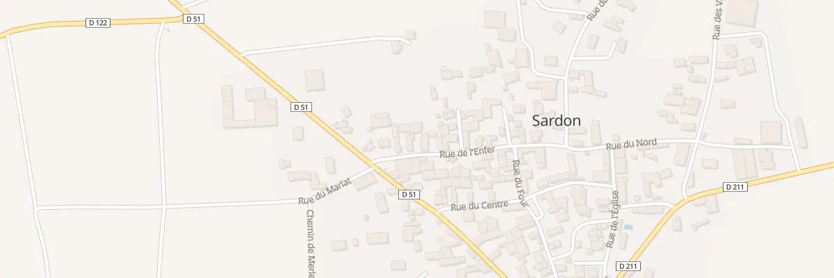 Plan du 7 Rue de l’Enfer à Sardon