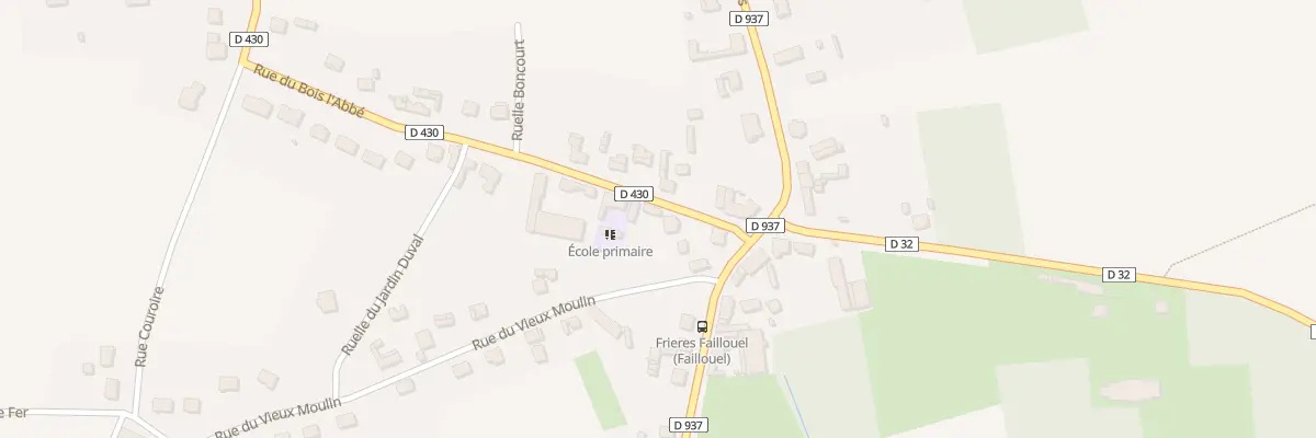 Plan du 1 Rue du Bois l’Abbé à Frières-Faillouël