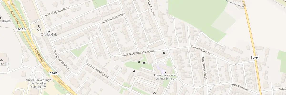 Plan du 2 Rue Roger Salengro à Neuville-Saint-Rémy
