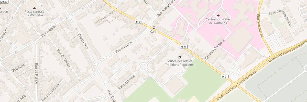 Plan du 20 Rue de la Paix à Wattrelos