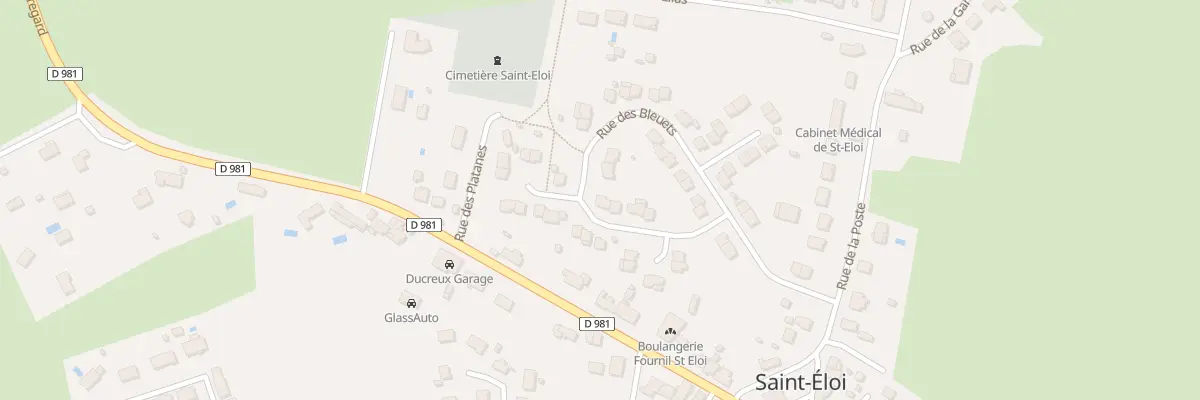 Plan du 20 Rue des Bleuets à Saint-Éloi