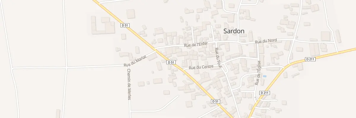 Plan du 14 Rte d’Aigueperse à Sardon