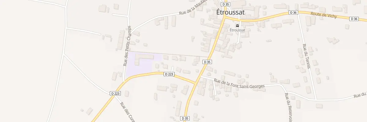 Plan du 6 Rte d’Ussel à Étroussat