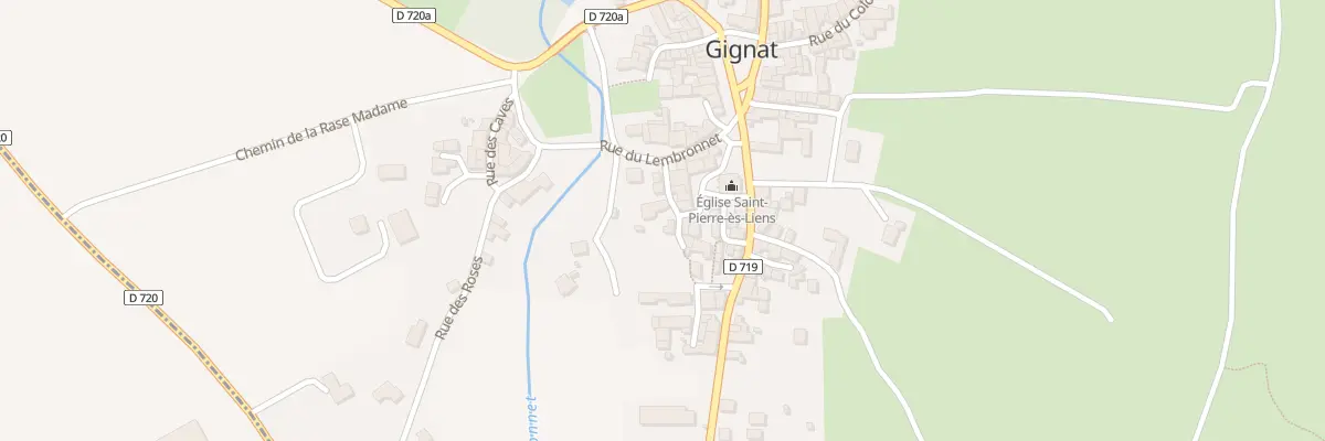 Plan du 6 Rue du Couvent à Gignat