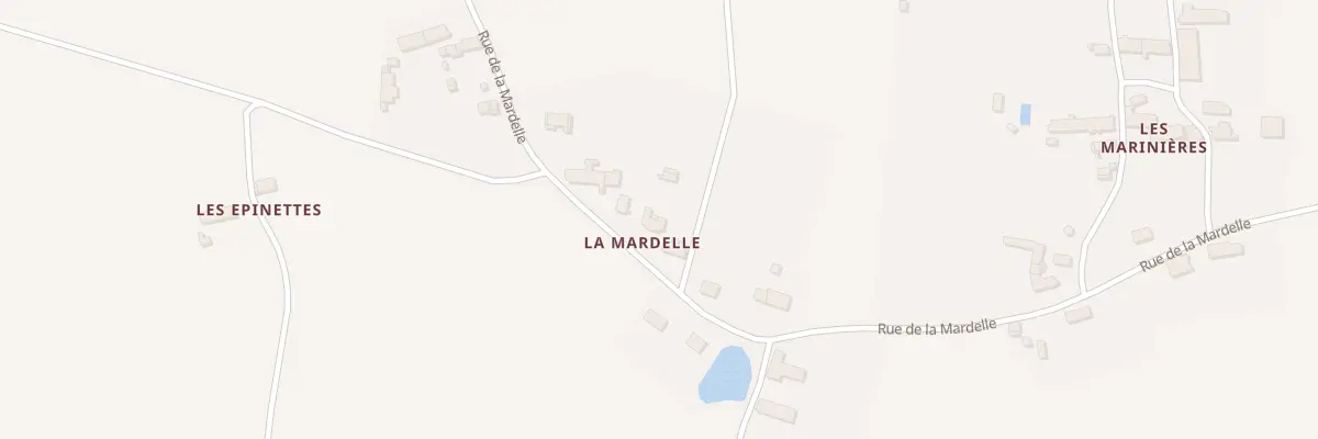 Plan du 10 La Mardelle à Verlin