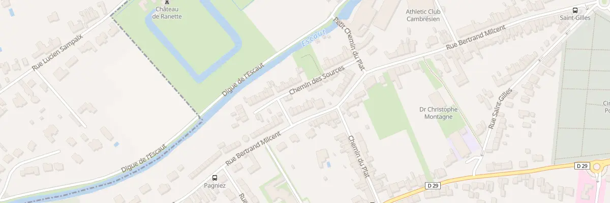 Plan du 782 Rue Bertrand Milcent à Cambrai
