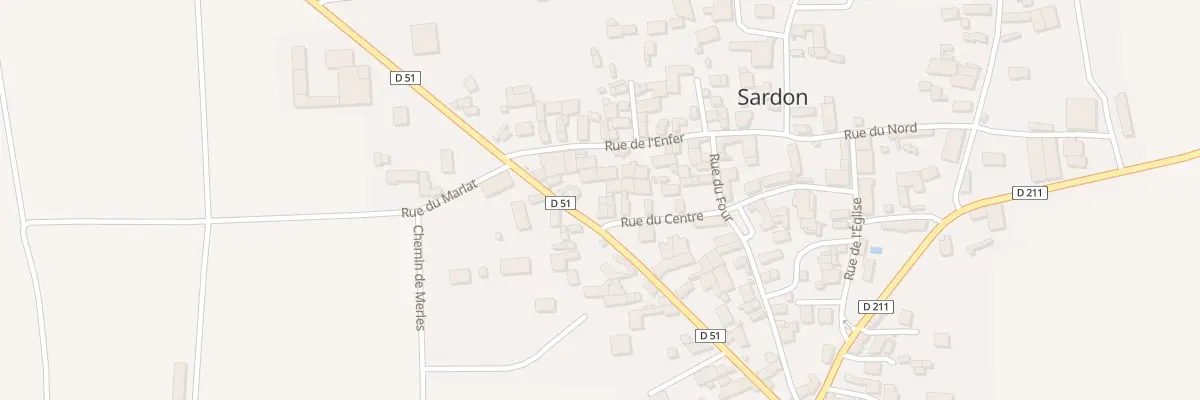 Plan du 12 Rte d’Aigueperse à Sardon