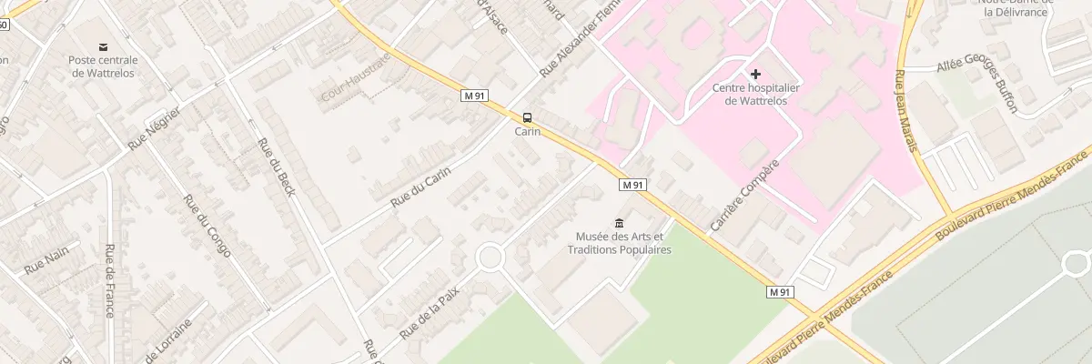 Plan du 10 Rue de la Paix à Wattrelos