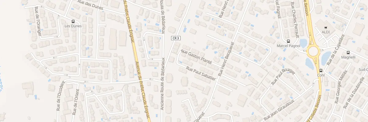 Plan du 10 Rue Paul Sabatier à Béziers