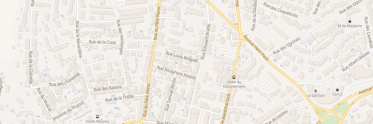 Plan du 9001 Rue Louis Breguet à Béziers