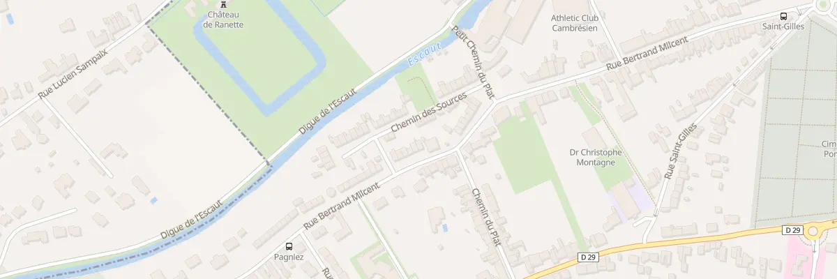Plan du 774 Rue Bertrand Milcent à Cambrai