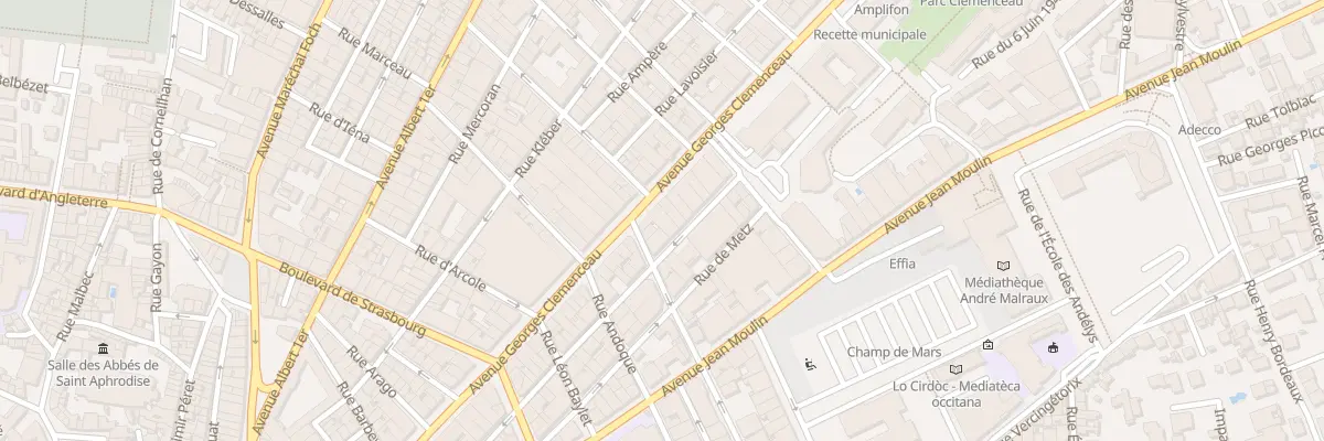 Plan du 92 Av Georges Clémenceau à Béziers