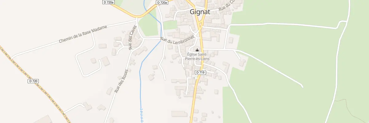 Plan du 1 Ptr Petite Rue à Gignat