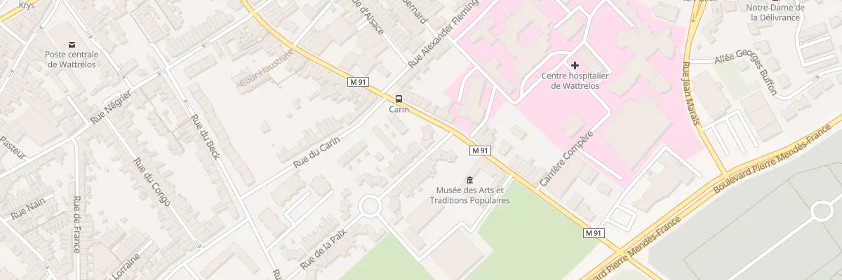 Plan du 6 Rue de la Paix à Wattrelos