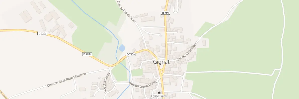 Plan du 2 Rue du Pré du Pont à Gignat