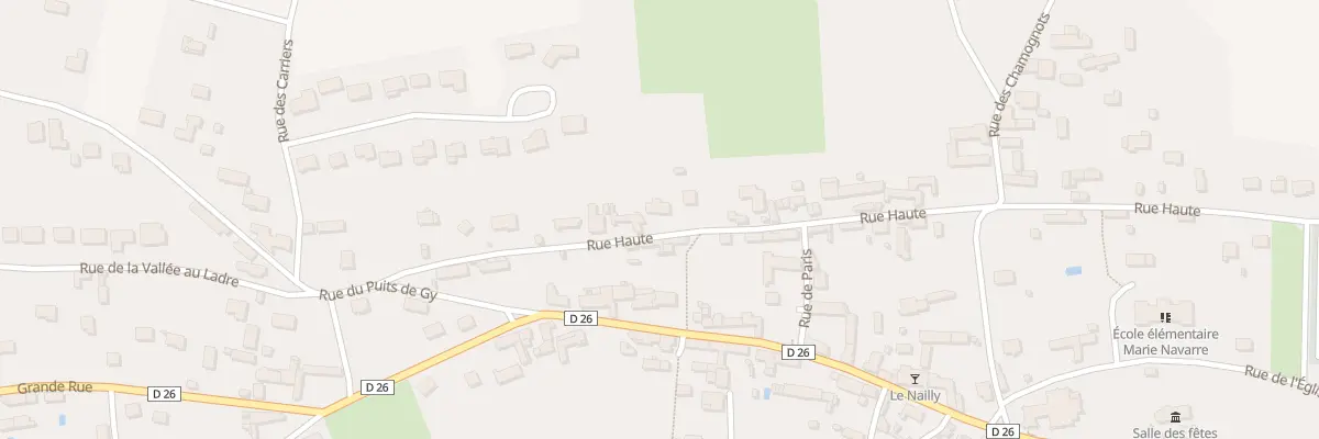 Plan du 13 Rue Haute à Nailly