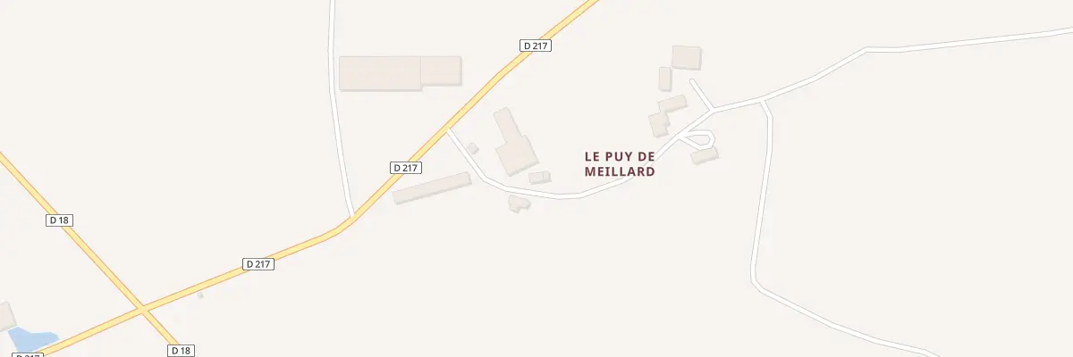 Plan du 5033 Le Puy de Meillard à Meillard