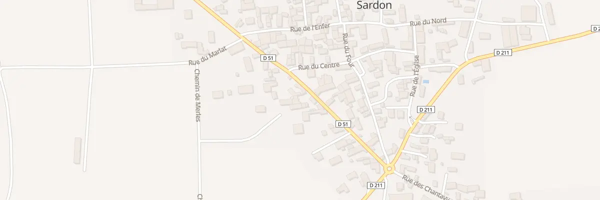 Plan du 13 Rte d’Aigueperse à Sardon