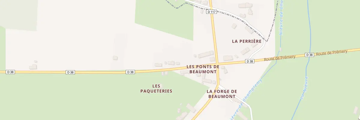 Plan du 36 Rte de Prémery à Beaumont-la-Ferrière