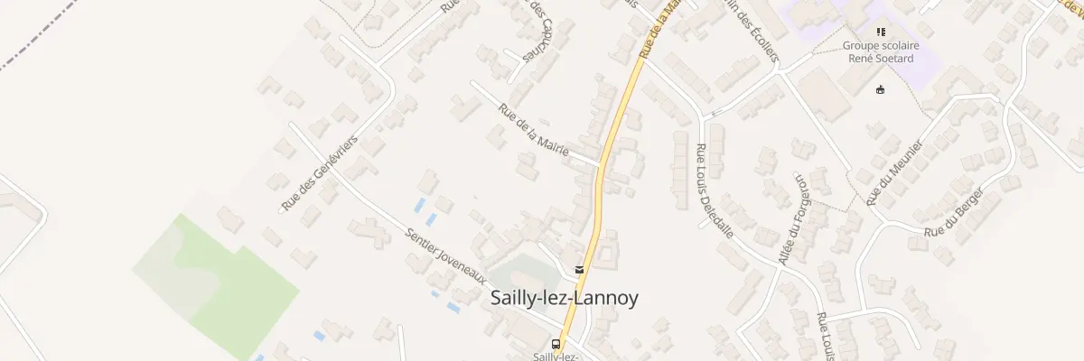 Plan du 13 Rue de la Mairie à Sailly-lez-Lannoy