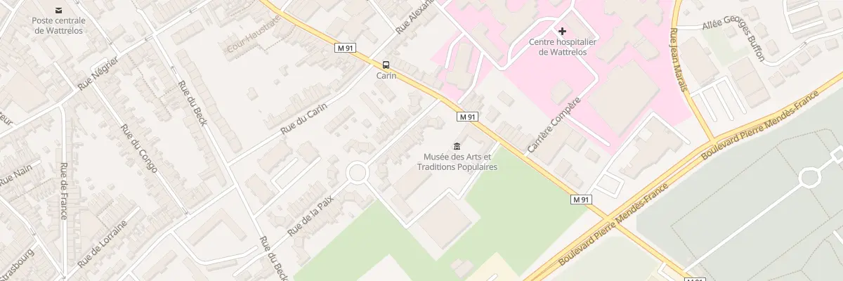 Plan du 9 Rue de la Paix à Wattrelos