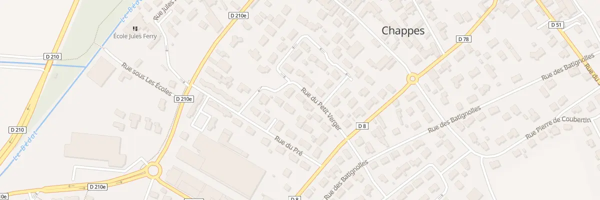 Plan du 7 Rue du Petit Verger à Chappes